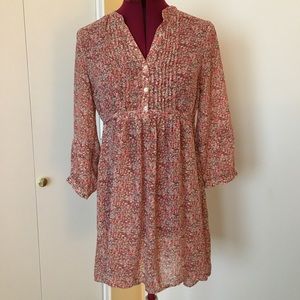 H&M sheer tie back tunic